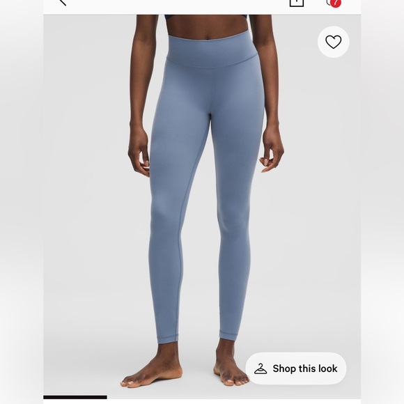 Lululemon Athletica Groove High-Rise Ribbed Panel Tight 28" Size 14 - Picture 6 of 6